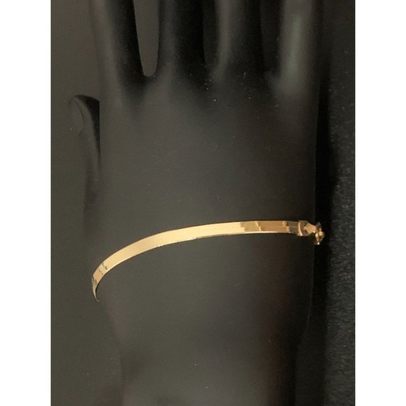 18K Gold Bracelet Flat Chain 7.5 inches 3.03 grams - Picture 7 of 8